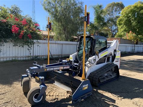 laser grader attachment for skid steer|skid steer laser leveling attachment.